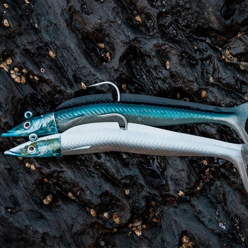 COMBO Leurres Souples Shad Lançon EELO 200 48gr NATURAL 4 COMBO Leurres Souples Shad Lançon EELO 200 48gr NATURAL – Image 4